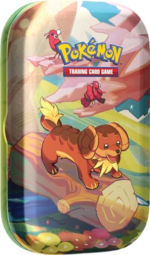 Pokemon TCG: Vibrant Paldea Mini Tin - Dachsbun & Oricorio (2 Booster Packs, 1 Sticker Sheet)