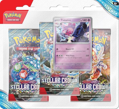 Pokemon Scarlet and Violet Stellar Crown 3-Pack Blister