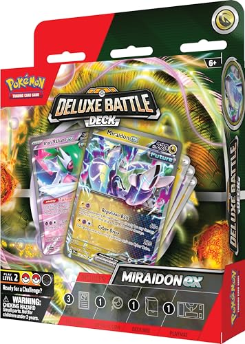Pokémon TCG: Miraidon ex Deluxe Battle Deck (Ready-to-Play 60-Card Deck & Accessories)