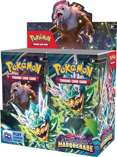 Pokémon TCG: Scarlet & Violet, Collectible Cards Twilight Masquerade Booster Display Box (36 Boosters)