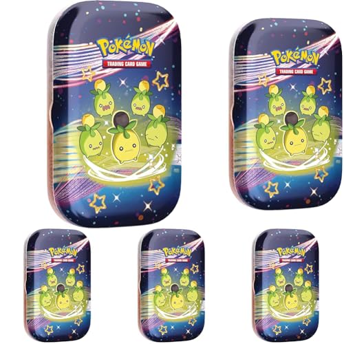Pokemon TCG: Scarlet & Violet - Paldean Fates Mini Tin - Smoliv (2 Booster Packs, 1 Sticker & 1 Art Card) (Pack of 5)