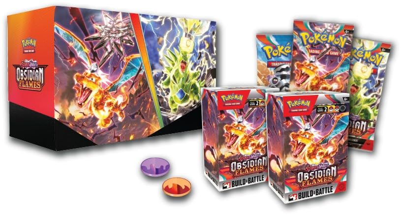 Pokemon TCG Scarlet & Violet 3 Obsidian Flames Build & Battle Stadium