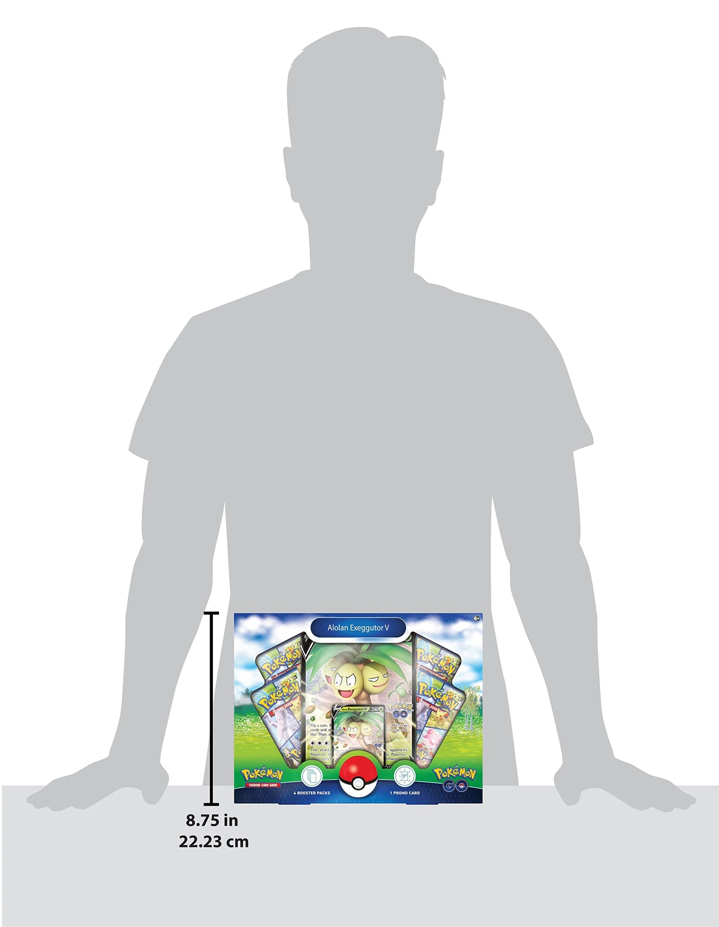 Alolan Exeggutor V TCG: Pokemon GO Collection Card Game, Multicolour