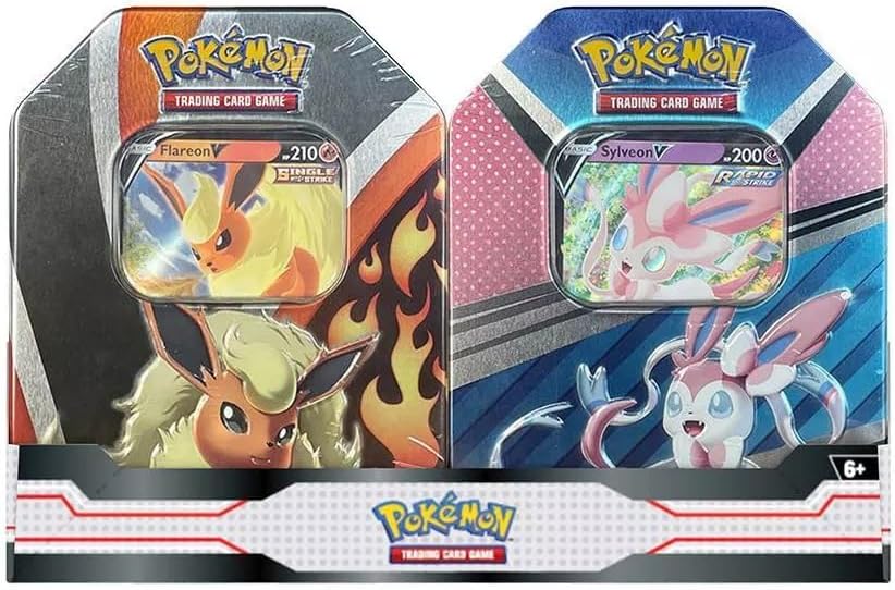 2023 Pokemon Flareon Sylveon Tin Bundle