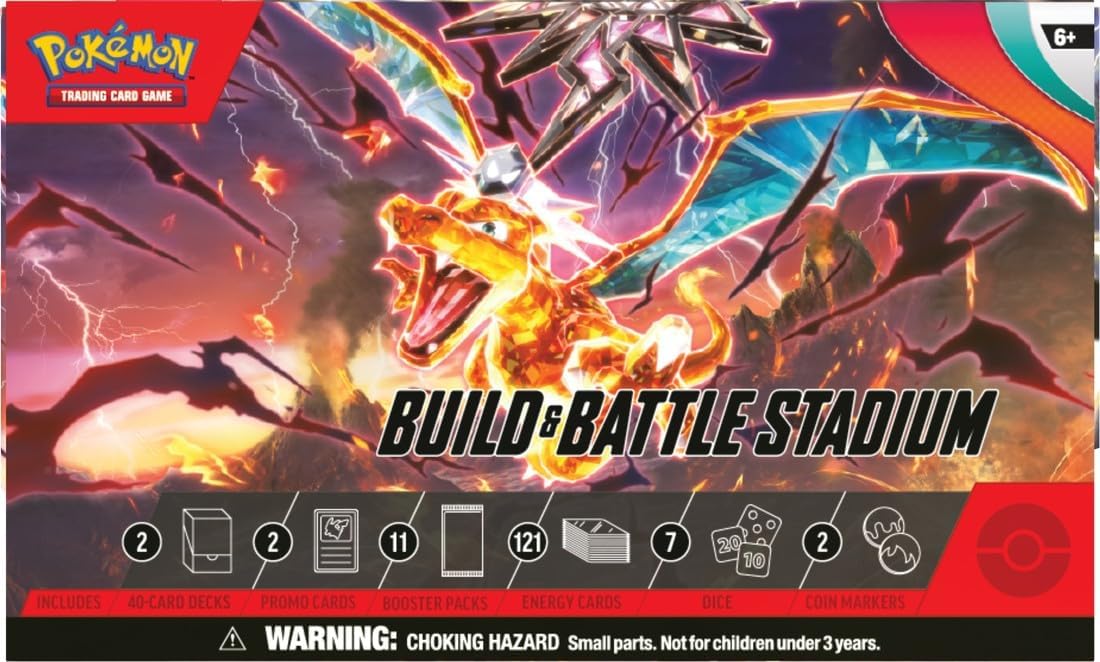Pokemon TCG Scarlet & Violet 3 Obsidian Flames Build & Battle Stadium