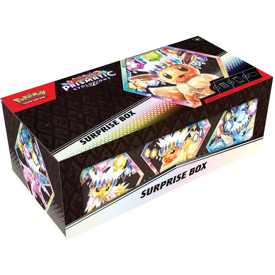 Pokemon TCG Scarlet & Violet 8.5 Prismatic Evolutions Surprise Box TCGSPY Pokemon TCG Scarlet & Violet 8.5 Prismatic Evolutions Surprise Box TCGSPY