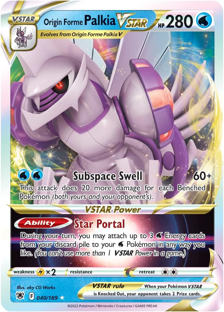 Pokemon TCG Trainer League Battle Deck Origin Forme Palkia VSTAR Assorted Set 6+