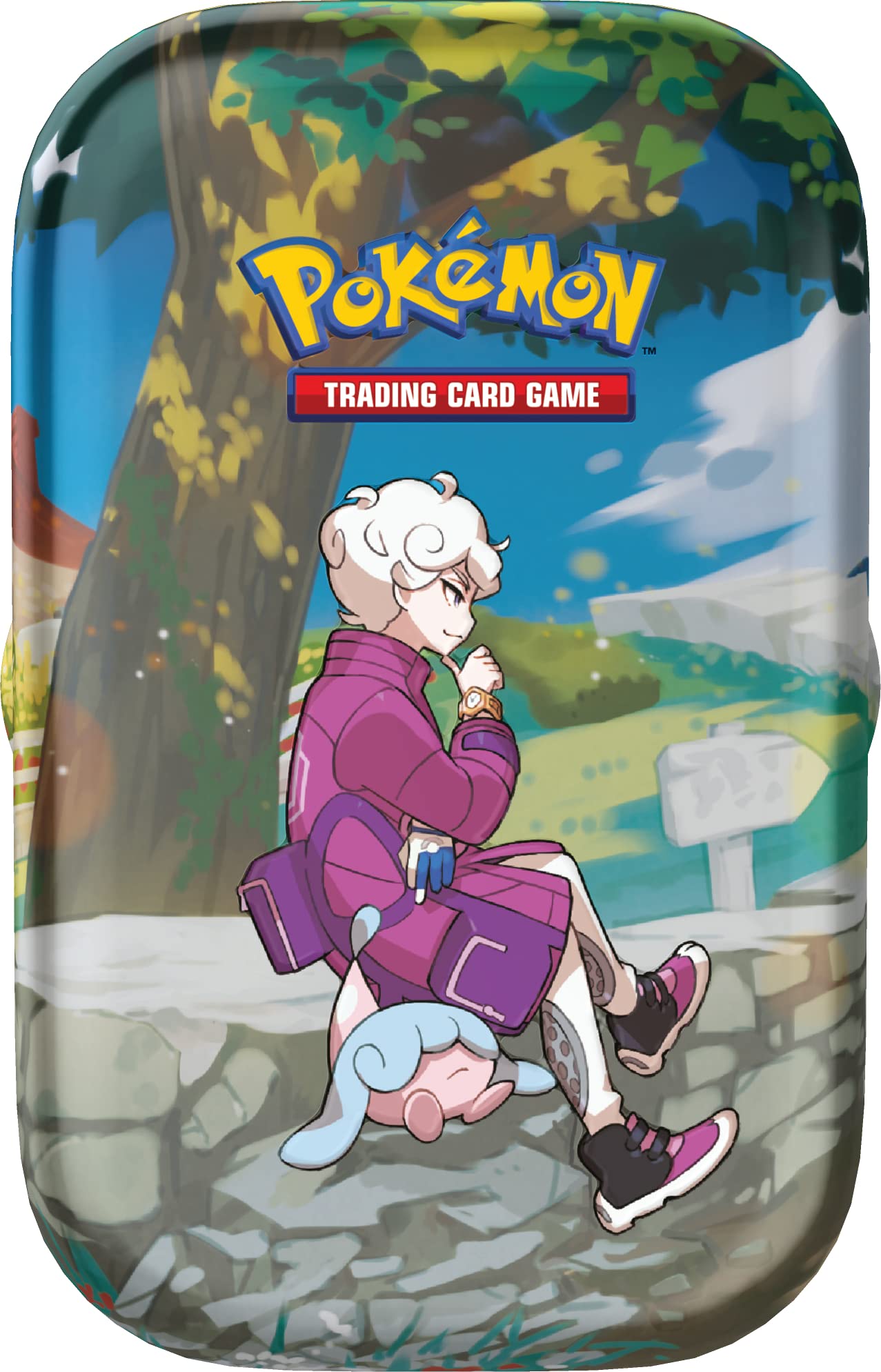 Pokemon TCG: Crown Zenith Mini Tin - Bede & Hatenna (2 Booster Packs & 1 Pokemon Art Card)