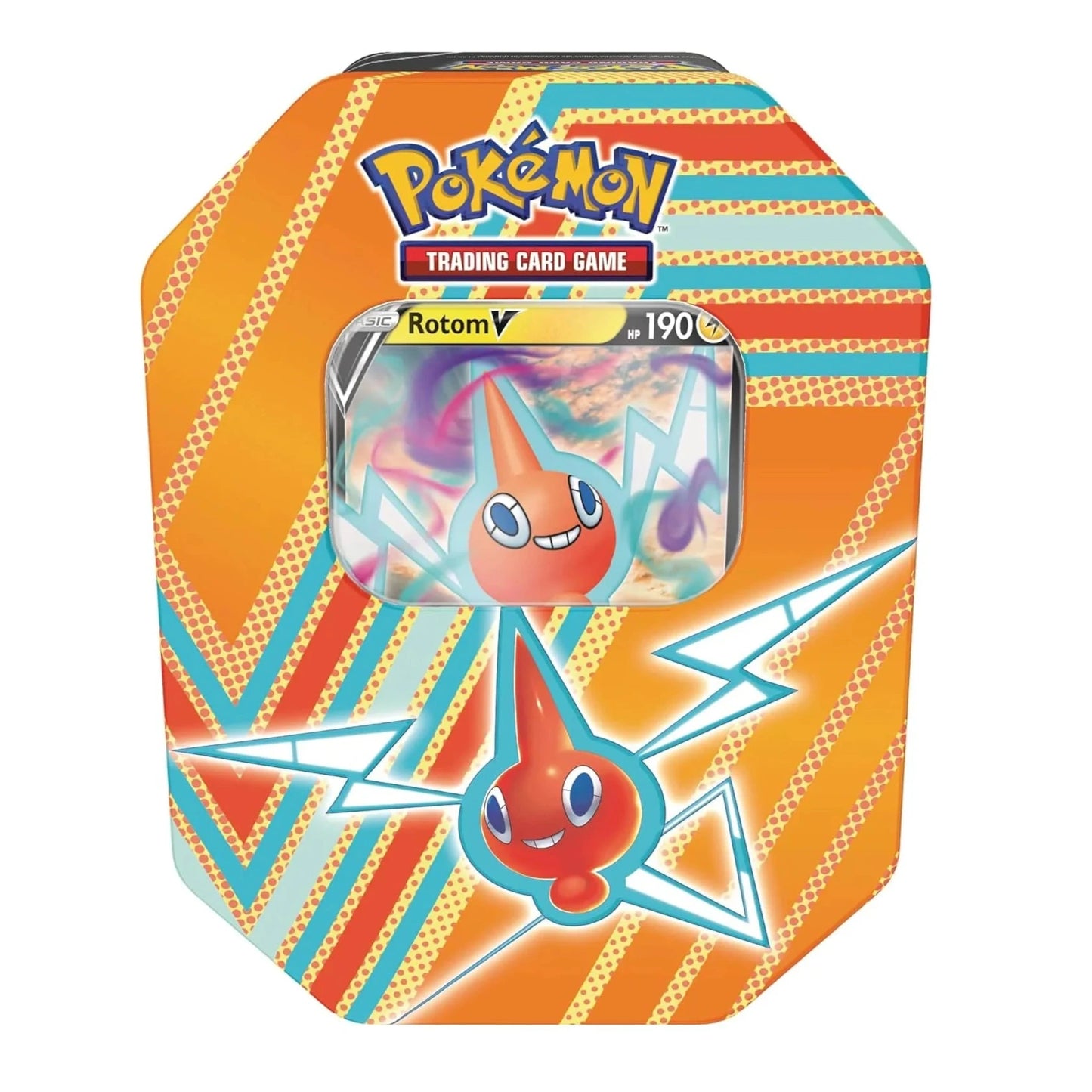 Pokemon Hidden Potential Tin - Rotom V (1 Foil Card & 4 Booster Packs)