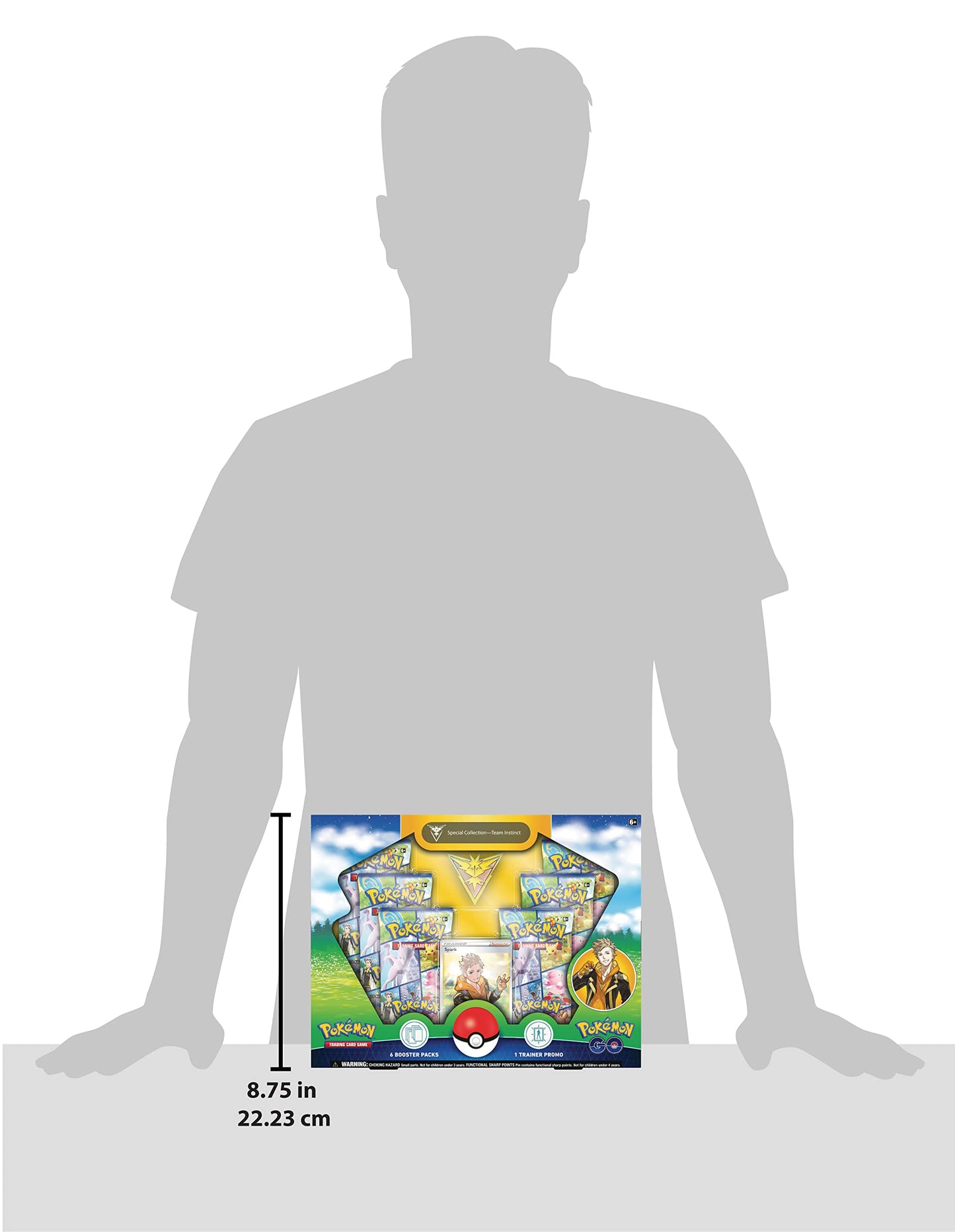 Pokémon TCG: GO Special Collection - Team Instinct (1 Foil Promo Card, 1 Deluxe pin & 6 Booster Packs)