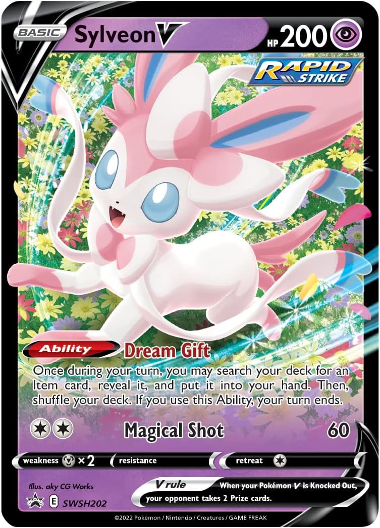 TCG: V Tin Heroes Sylveon (1 Foil Cards & 4 Booster Packs)