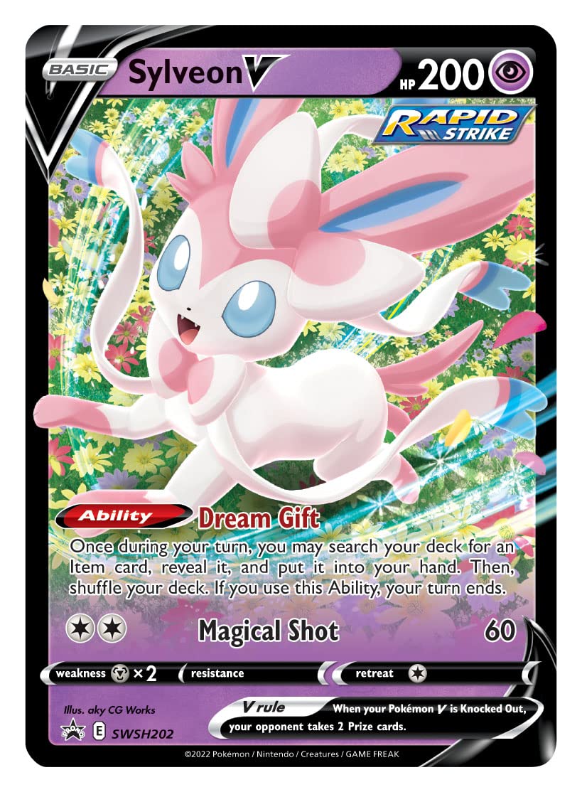 TCG: V Tin Heroes Sylveon (1 Foil Cards & 4 Booster Packs)