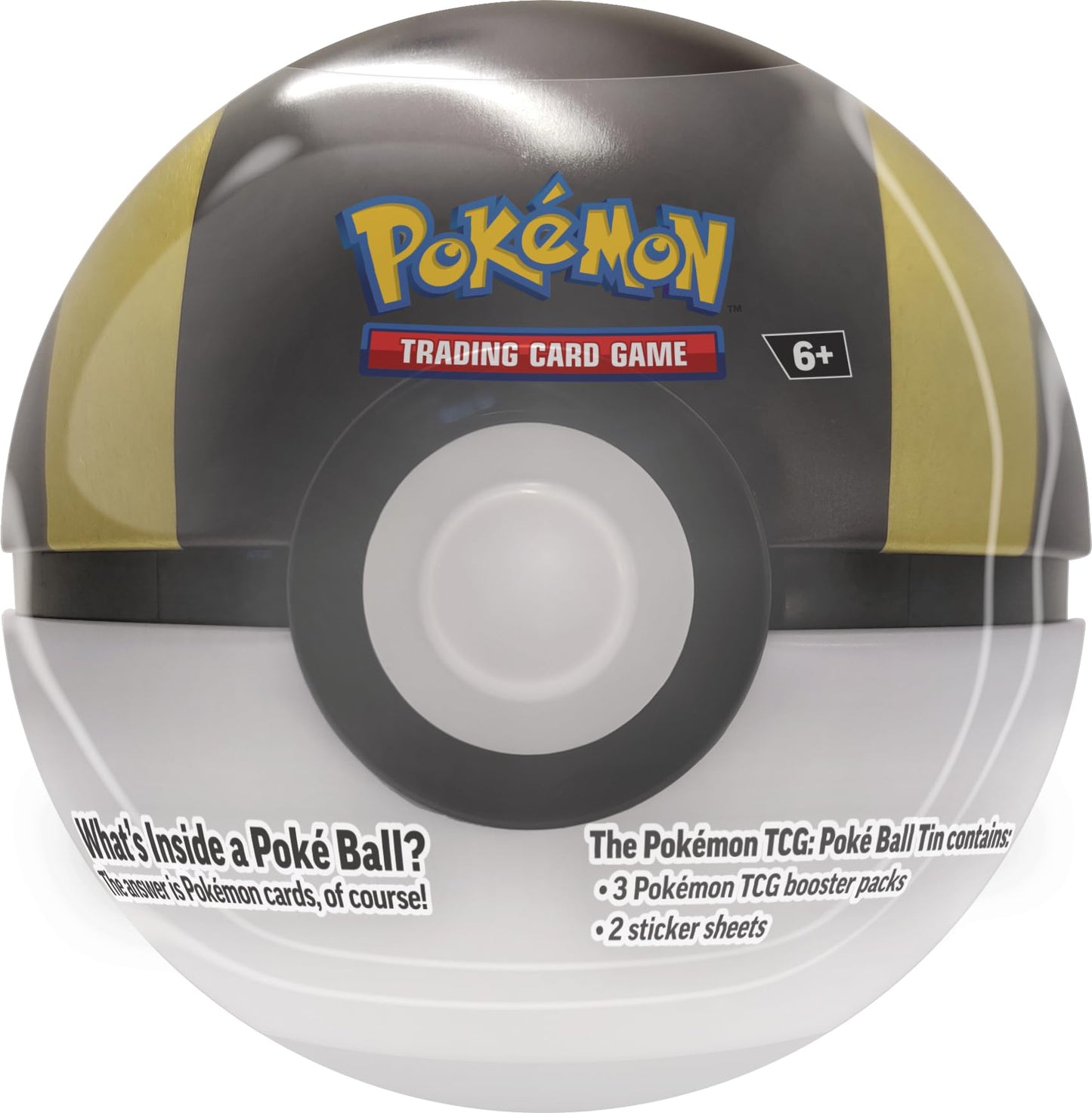 TCG: Poke Ball Tin Bundle 2024 Version - Poke Ball, Great Ball & Ultra Ball (9 Pokemon TCG Booster Packs & 7 Sticker Sheets)