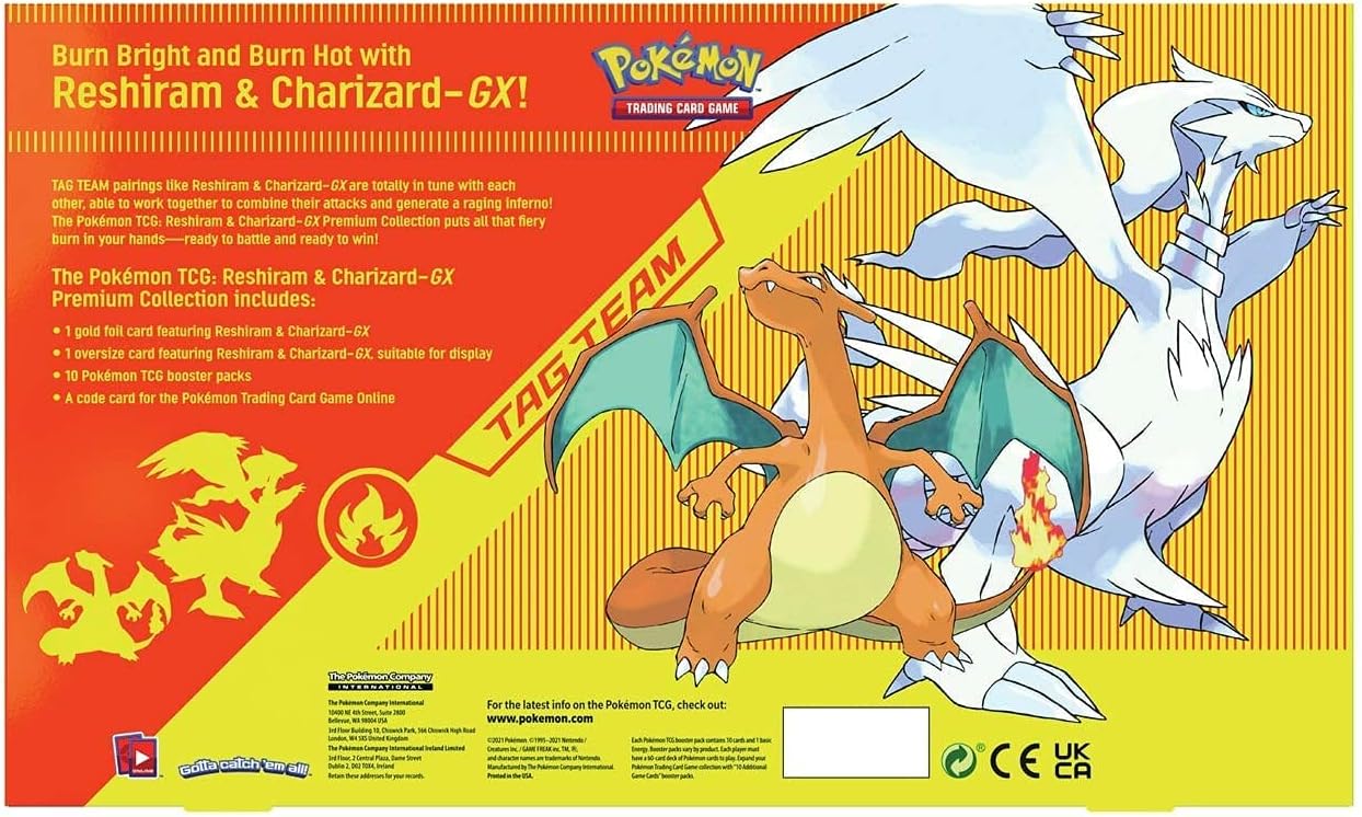 Pokemon Trading Card Game - Reshiram & Charizard GX Premium Collection