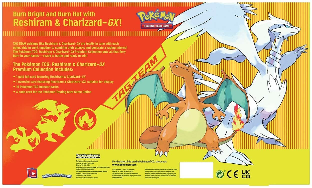 Pokemon Trading Card Game - Reshiram & Charizard GX Premium Collection