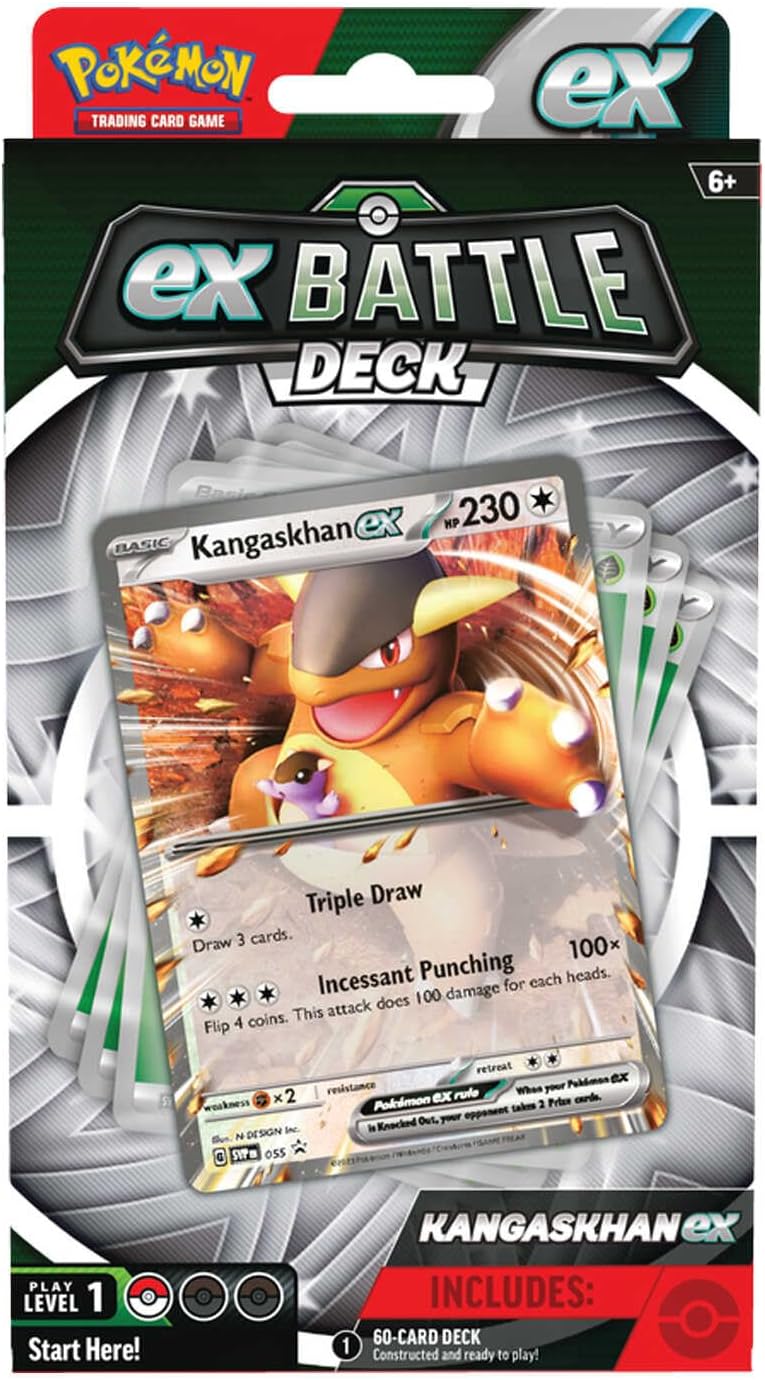 Pokemon TCG Kangaskhan & Greninja Ex Battle Deck Trading Card Game Assorted 6y+