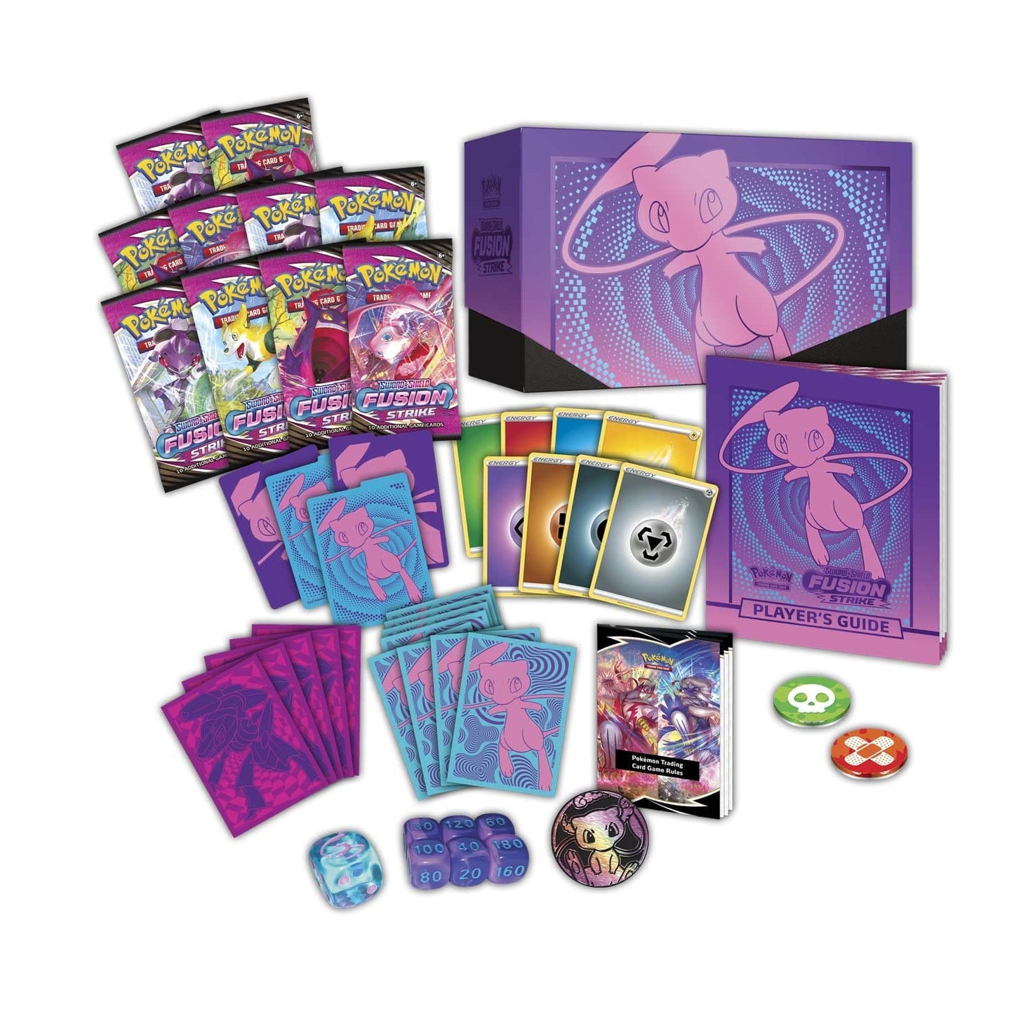 Pokemon TCG: Sword & Shield-Fusion Strike Pokemon Center Elite Trainer Box - 10 Packs, Promos