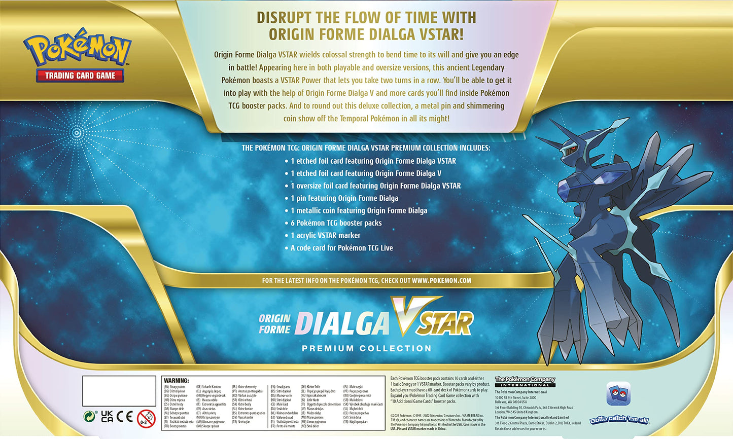 699-17240 Dialga VSTAR Premium Collection Trading Card Game, Multicolour
