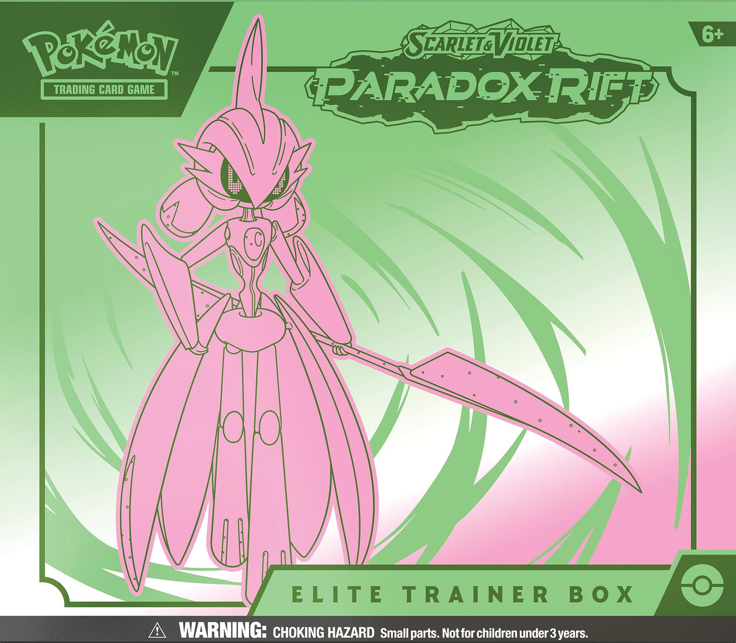 TCG: Scarlet & Violet - Paradox Rift Elite Trainer Box - Iron Valiant (9 Booster Packs, 1 Full-Art Foil Card & Premium Accessories)