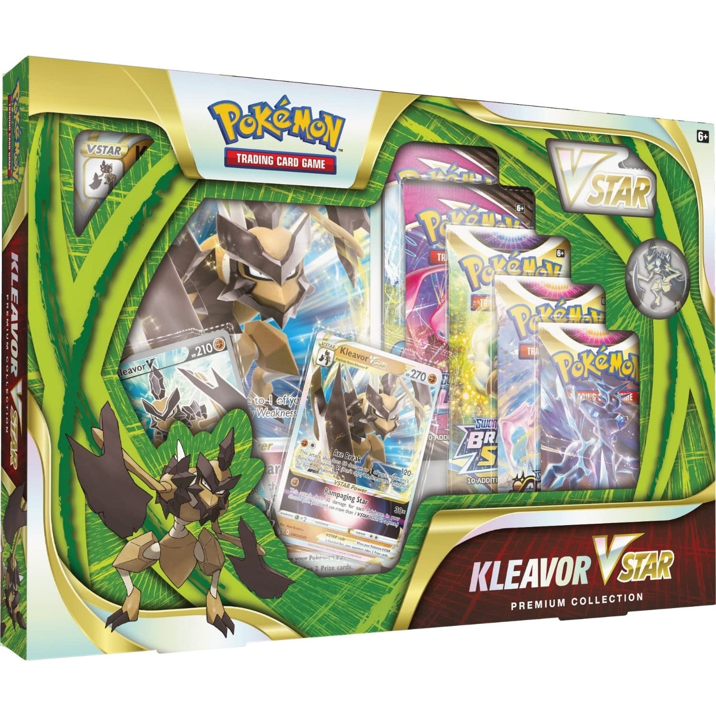 Pokémon The Company Int. Inc. | Pokemon TGC: Kleavor VSTAR Premium Collection | Card Game | Ages 6+ | 2 Players | 15 Minutes Playing Time