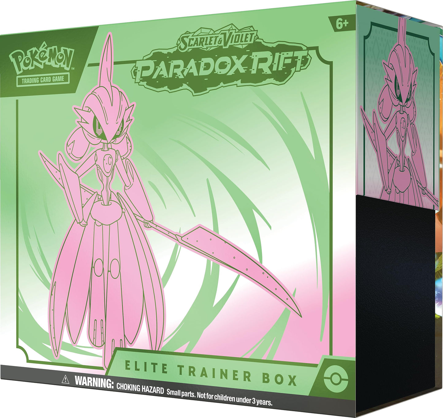 TCG: Scarlet & Violet - Paradox Rift Elite Trainer Box - Iron Valiant (9 Booster Packs, 1 Full-Art Foil Card & Premium Accessories)