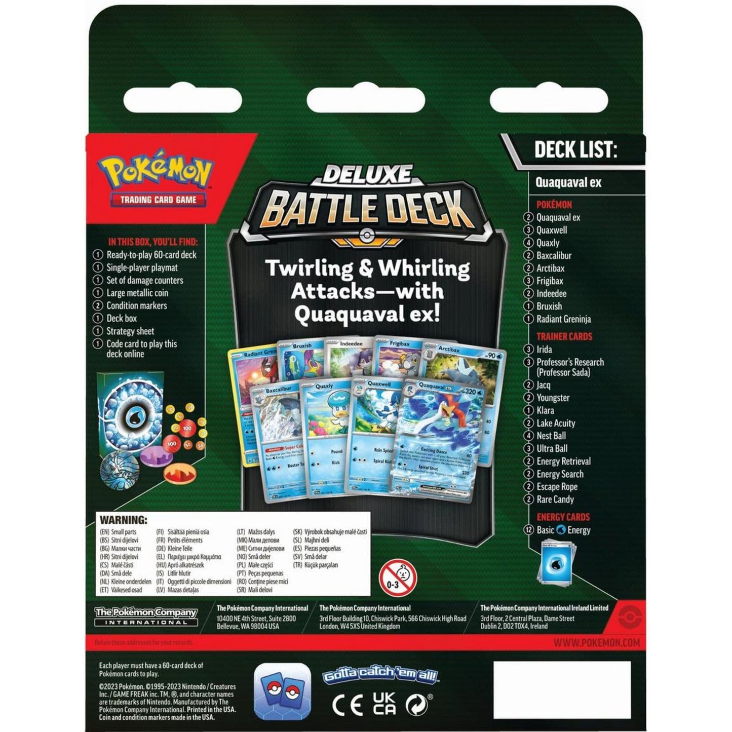 Pokemon TCG: Quaquaval Deluxe Battle Deck