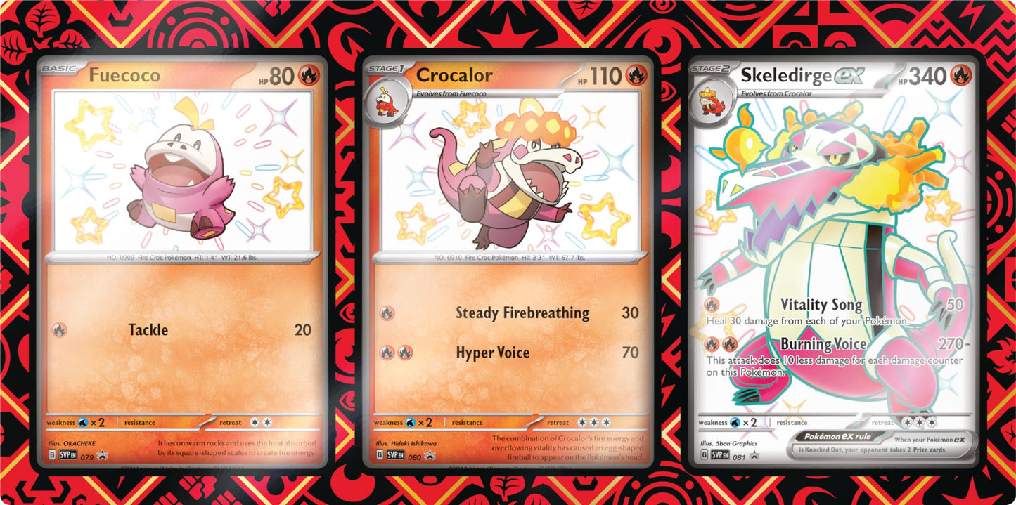 POKEMON TCG: Scarlet and Violet: PALDEAN Fates EX Premium Collection - Shiny Fuecoco