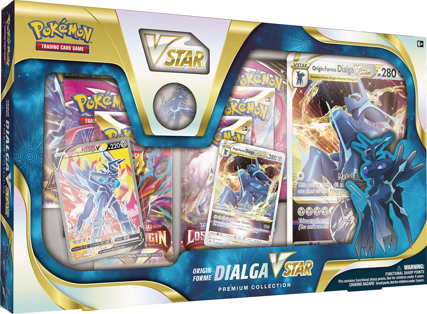 699-17240 Dialga VSTAR Premium Collection Trading Card Game, Multicolour