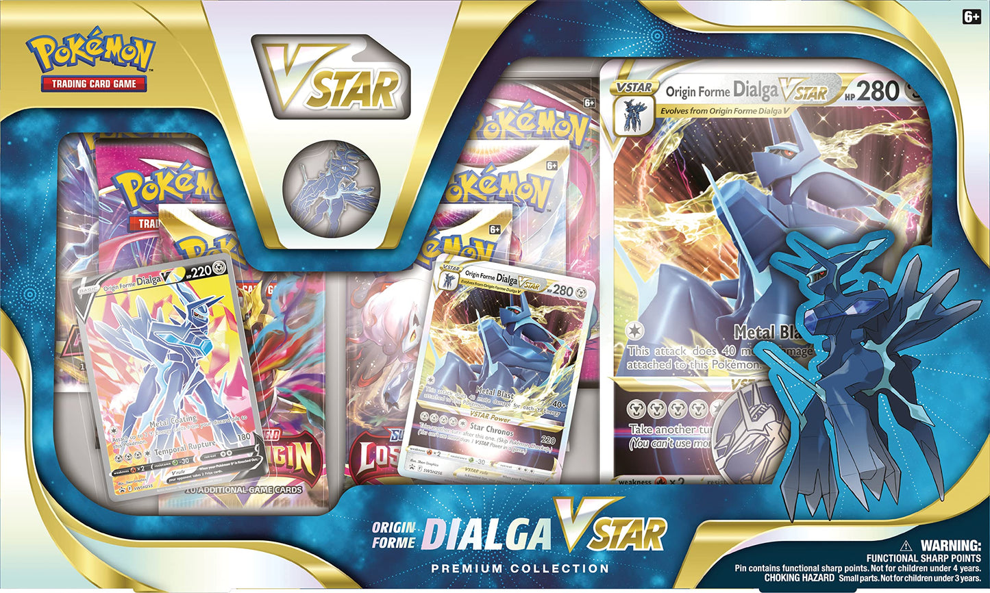 699-17240 Dialga VSTAR Premium Collection Trading Card Game, Multicolour