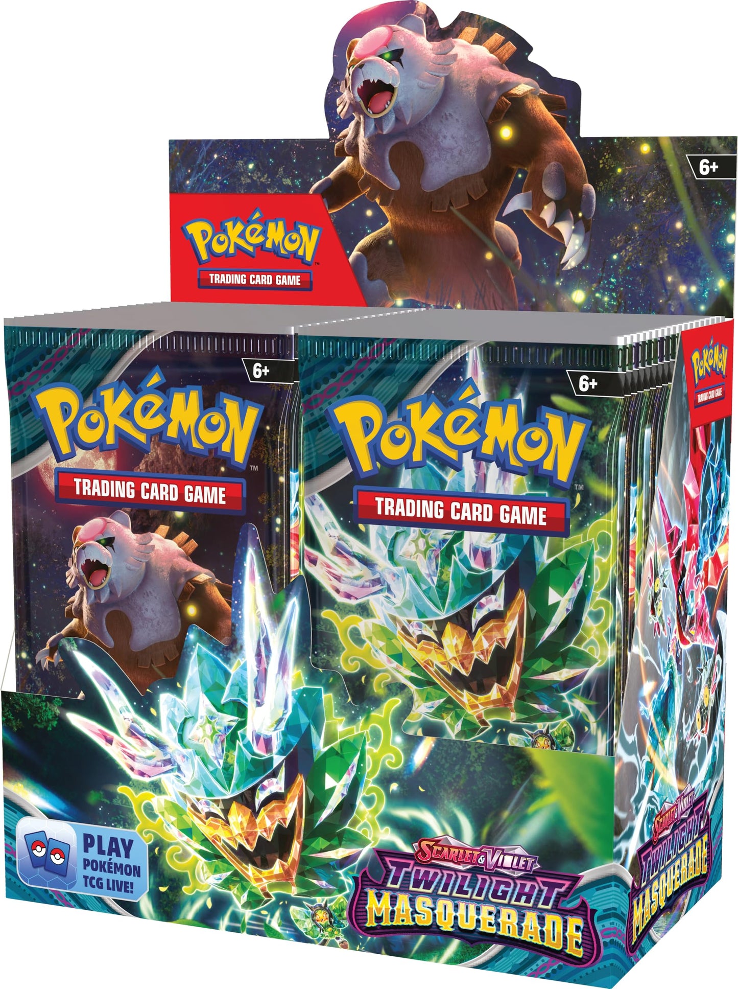 TCG: Scarlet & Violet, Collectible Cards Twilight Masquerade Booster Display Box (36 Boosters)