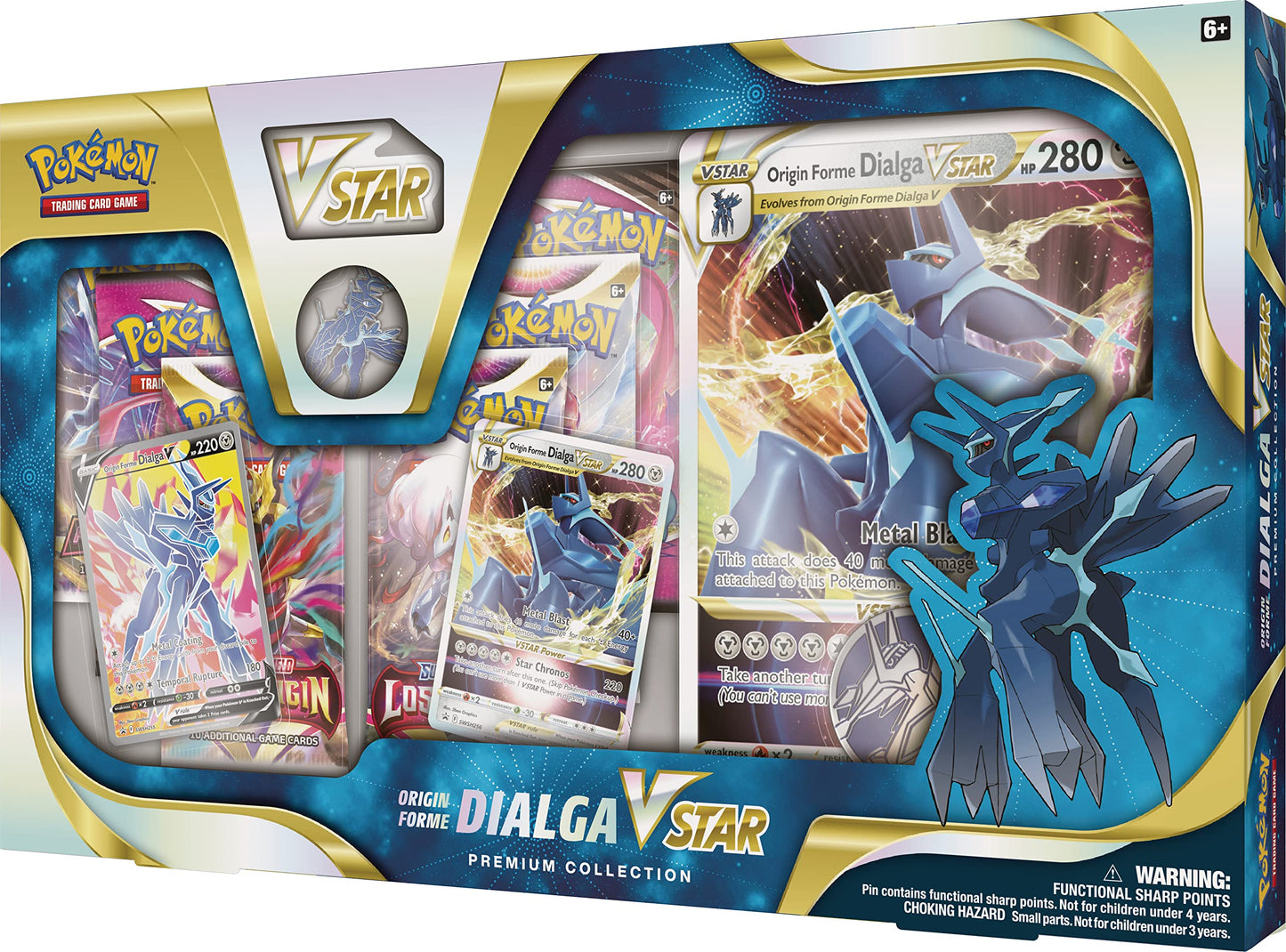 699-17240 Dialga VSTAR Premium Collection Trading Card Game, Multicolour