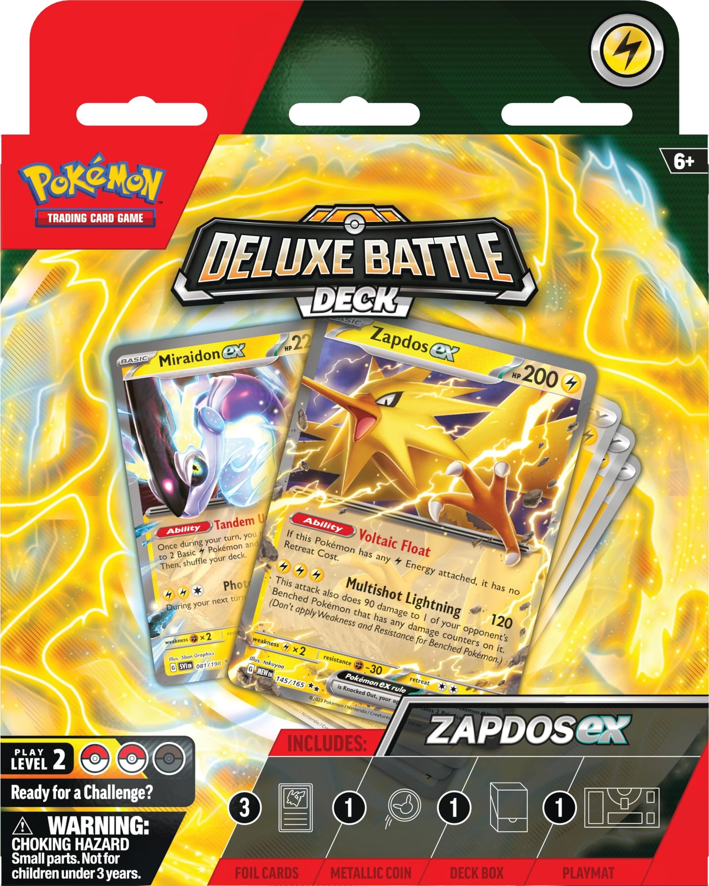 TCG: Zapdos ex Deluxe Battle Deck (Ready-to-Play 60-Card Deck & Accessories)