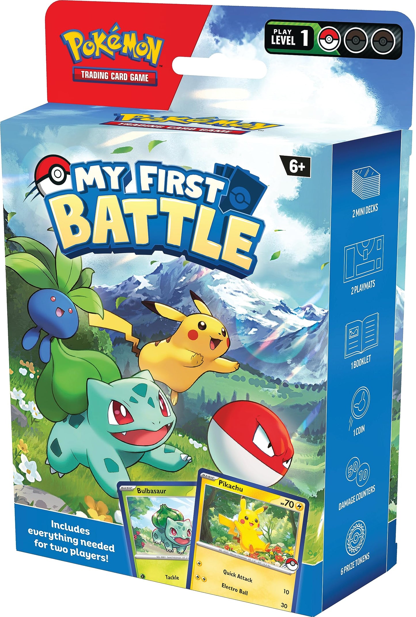TCG: My First Battle - Pikachu and Bulbasaur (Starter Kit Including 2 Ready-to-Play Mini Decks & Accessories)