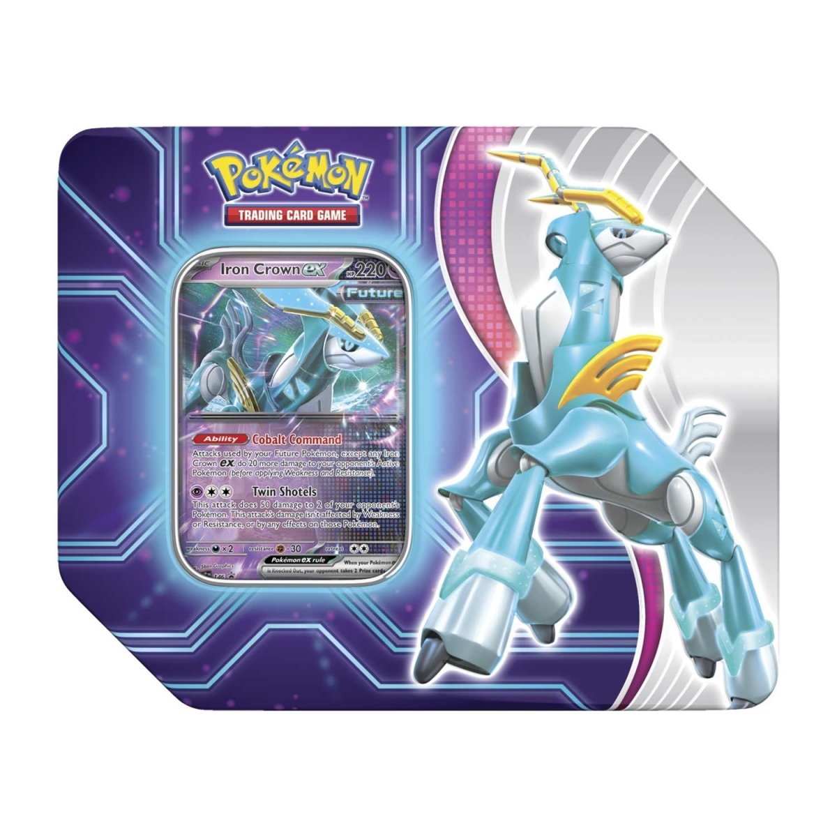 Pokemon TCG: Paradox Destinies Tin - Iron Crown EX