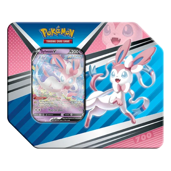 Pokemon Cards: 2022 Spring V Heroes Sylveon V Tin
