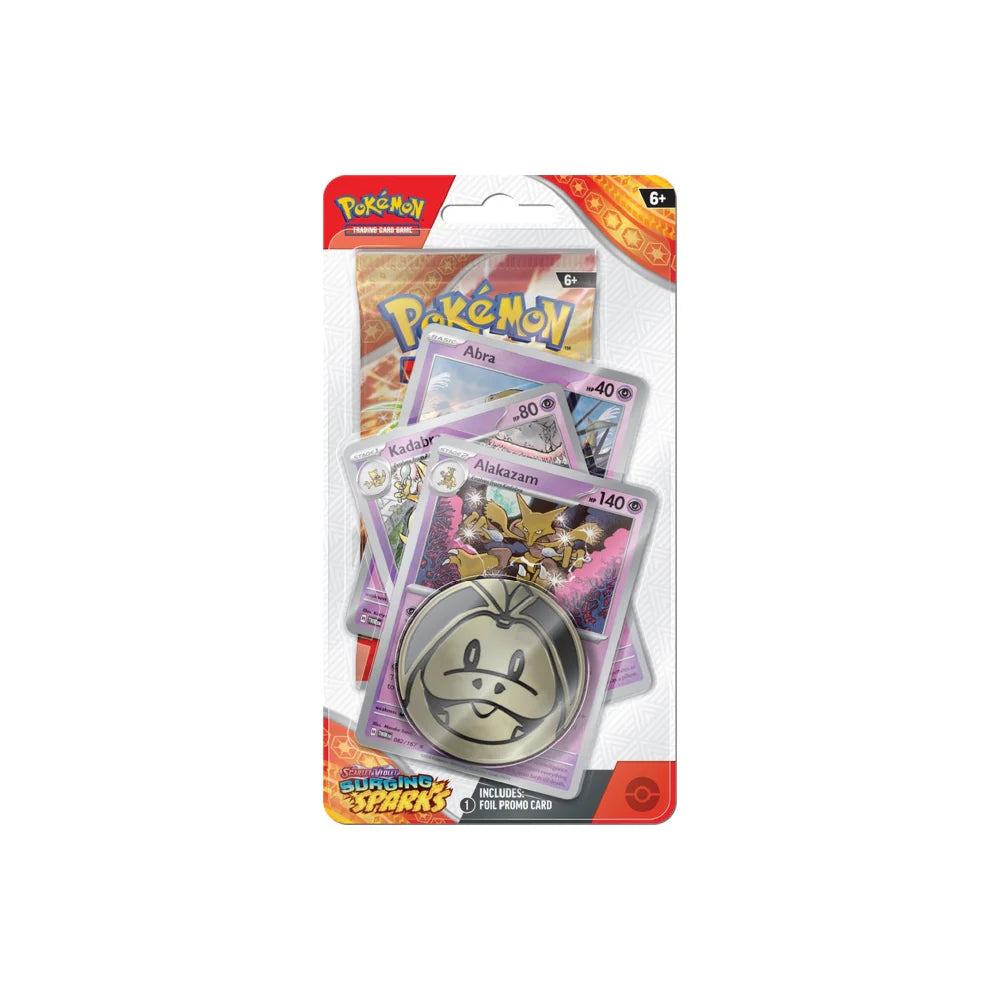 Pokemon TCG Scarlet & Violet 08 Surging Sparks Premium Checklane Blister Pack