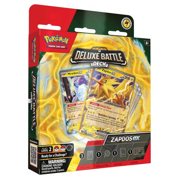 TCG: Zapdos ex Deluxe Battle Deck (Ready-to-Play 60-Card Deck & Accessories)