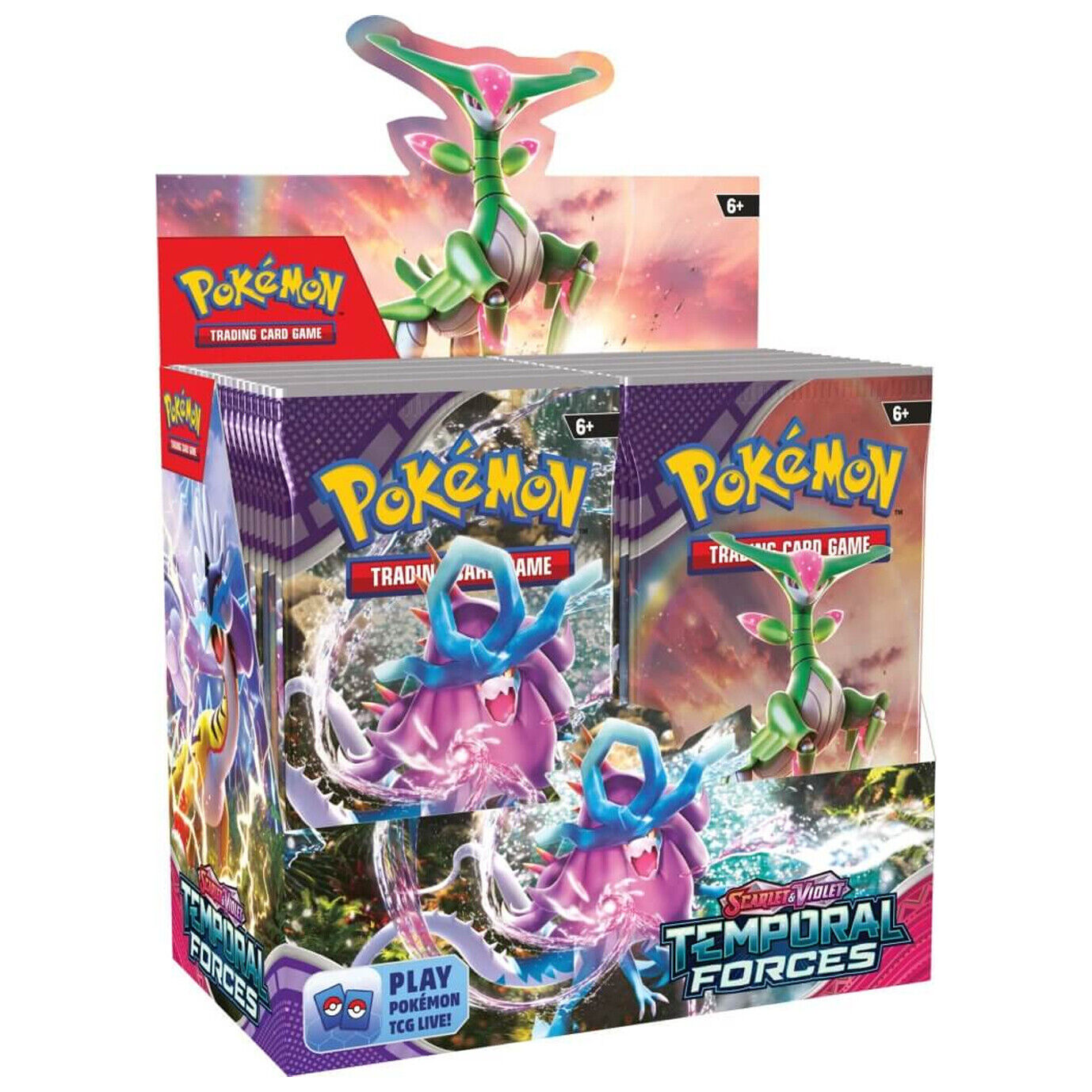 TCG: Scarlet & Violet - Temporal Forces Booster Display