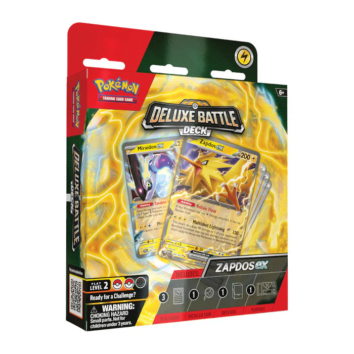 Pokémon TCG: Zapdos ex Deluxe Battle Deck (Ready-to-Play 60-Card Deck & Accessories)