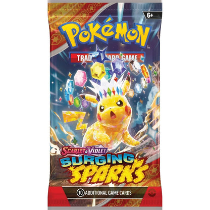 Pokemon TCG Surging Sparks – Single Booster Pack – Pack Art May Vary