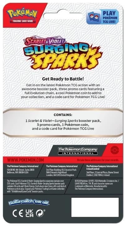 Pokemon SV8 Surging Sparks Premium Checklane Card Games