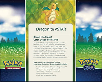 Pokémon TCG: Pokémon GO Premier Deck Holder Collection Dragonite VSTAR …