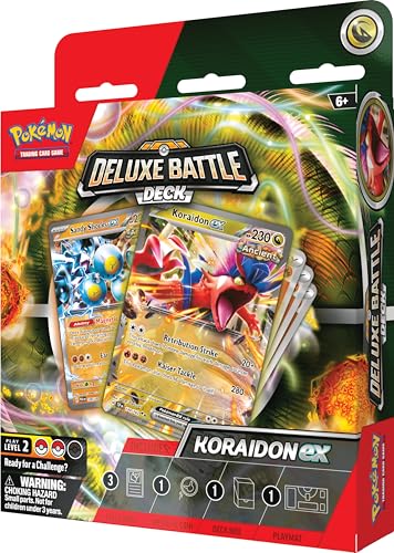 Pokémon TCG: Koraidon ex Deluxe Battle Deck (Ready-to-Play 60-Card Deck & Accessories)