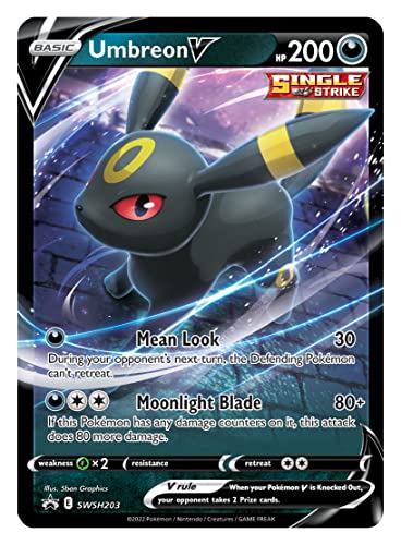 Pokémon TCG: V Tin Heroes Umbreon (1 Foil Card & 4 Booster Packs)