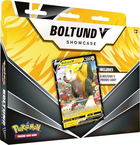 Pokémon TCG: Boltund V Showcase Box (1 Foil Promo Card & 3 Booster Packs)