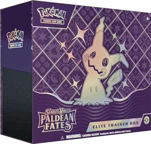 Pokemon TCG: Scarlet & Violet - Paldean Fates Elite Trainer Box (9 Boosters, 1 Full-Art Foil Promo Card & Accessories)