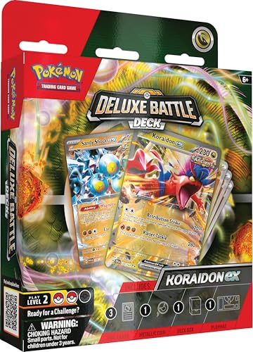 Pokémon TCG: Koraidon ex Deluxe Battle Deck (Ready-to-Play 60-Card Deck & Accessories)