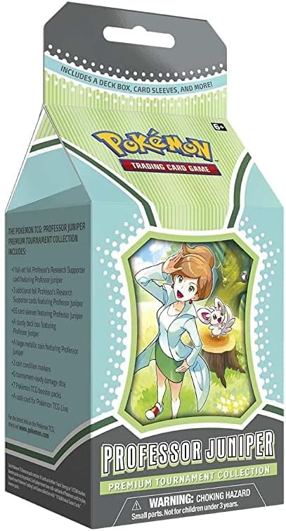 Pokémon TCG: Professor Juniper Premium Tournament Collection (1 Full-Art Foil Card, 3 Foil Cards & 7 Boosters) (290-80899), Multi