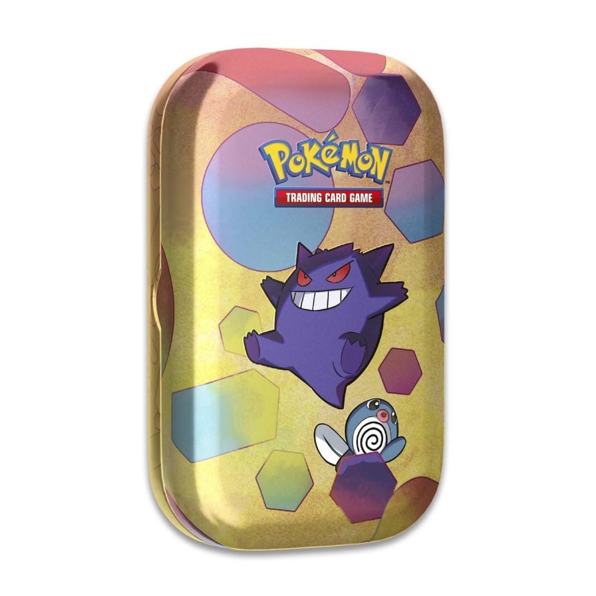 Pokemon TCG: Scarlet & Violet - 151 Mini Tin  -  Gengar and Poliwag (2 Booster Packs, 1 Coin & 1 Art Card)