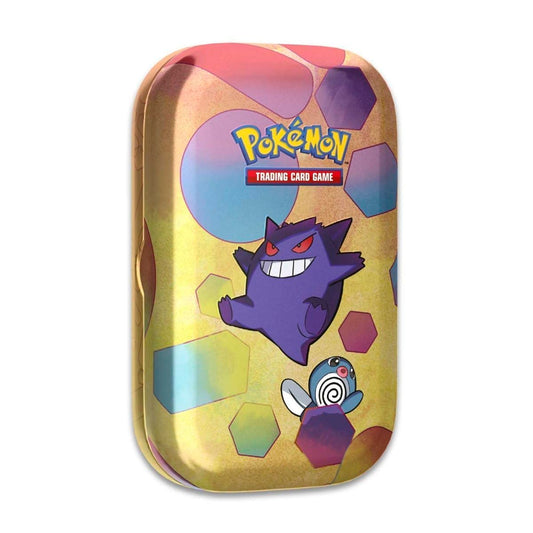 Pokemon TCG: Scarlet & Violet - 151 Mini Tin  -  Gengar and Poliwag (2 Booster Packs, 1 Coin & 1 Art Card)